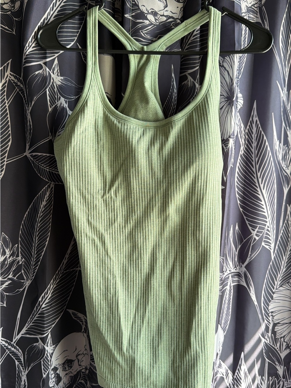 lululemon athletica Ribbed Racerback Tank — Light Sage Green
